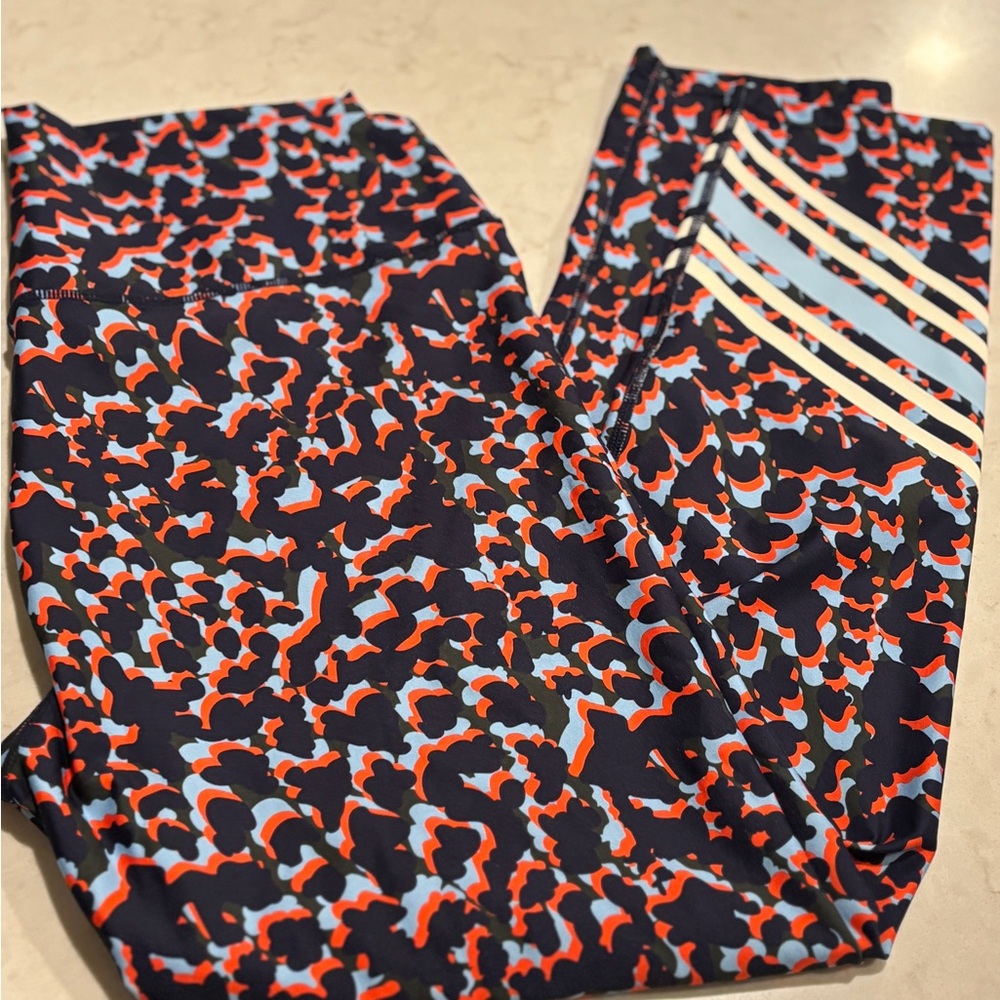 Addison Bay Active Camo Leggings XL Multi Color High Waisted Athletic Like New